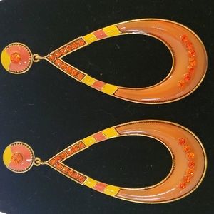 Dangle Fish Hook Earrings